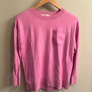 LOFT Pink Crew Neck Sweater